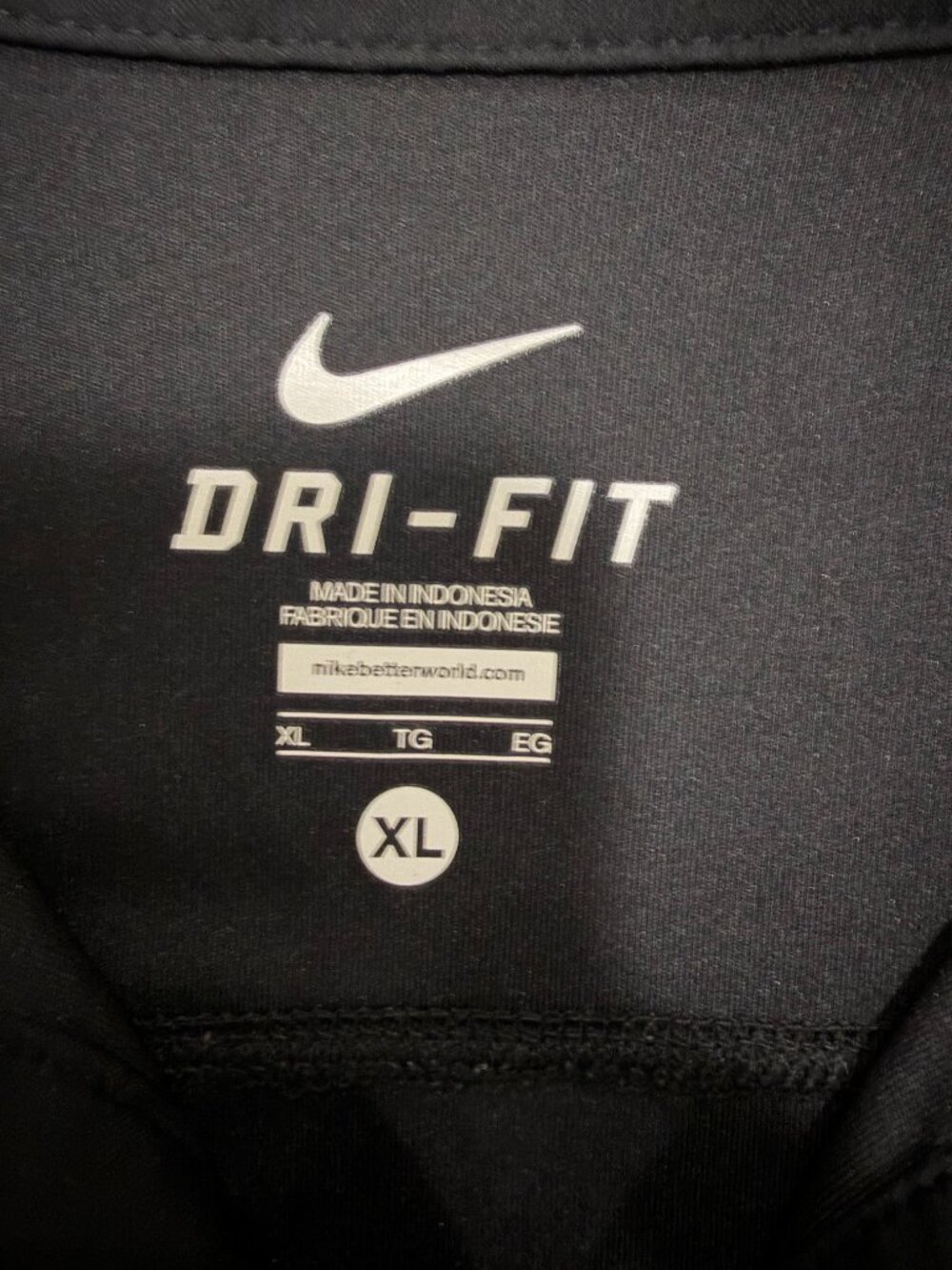 Jordan Nike Mens Dri-Fit Golf Black Polo Size XL 100% Polyester (#997857-010) - Picture 6 of 9